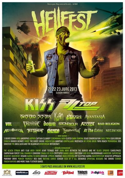 Hellfest 2013 : avec  ZZ Top, Kreator, Immortal etc.
