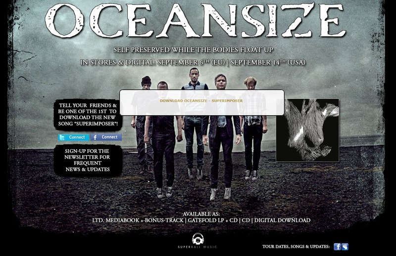 Téléchargez un extrait du nouveau Oceansize !